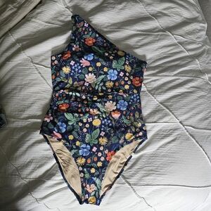 Summersalt Navy Floral Sidestroke Swimsuit